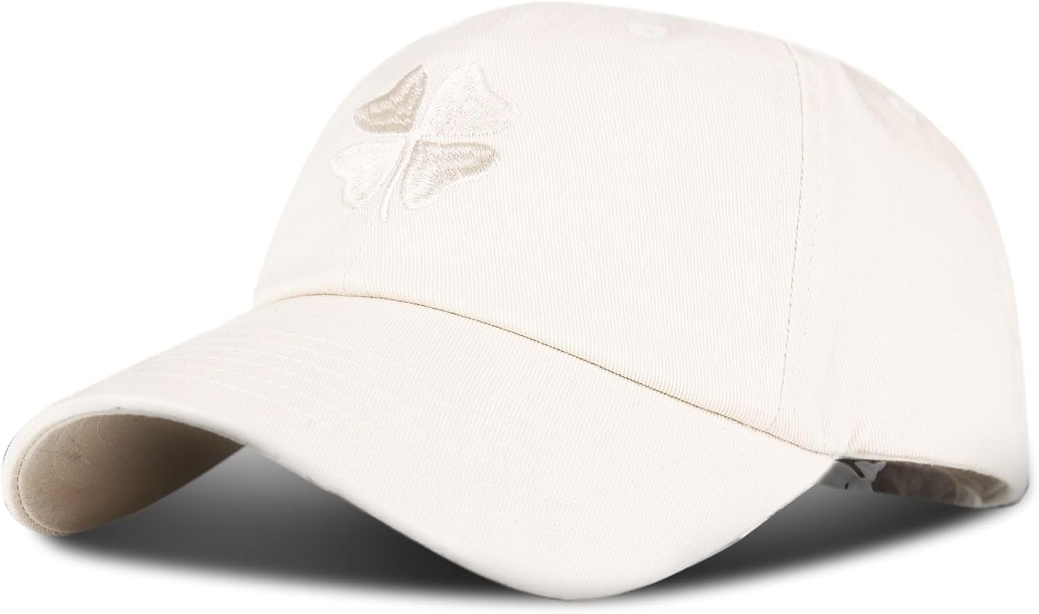 image:imageLucky Brand Classic Cotton Adjustable Dad Hat Baseball Cap Golf Fishing Low Profile 5 Panel DesignClover Natural