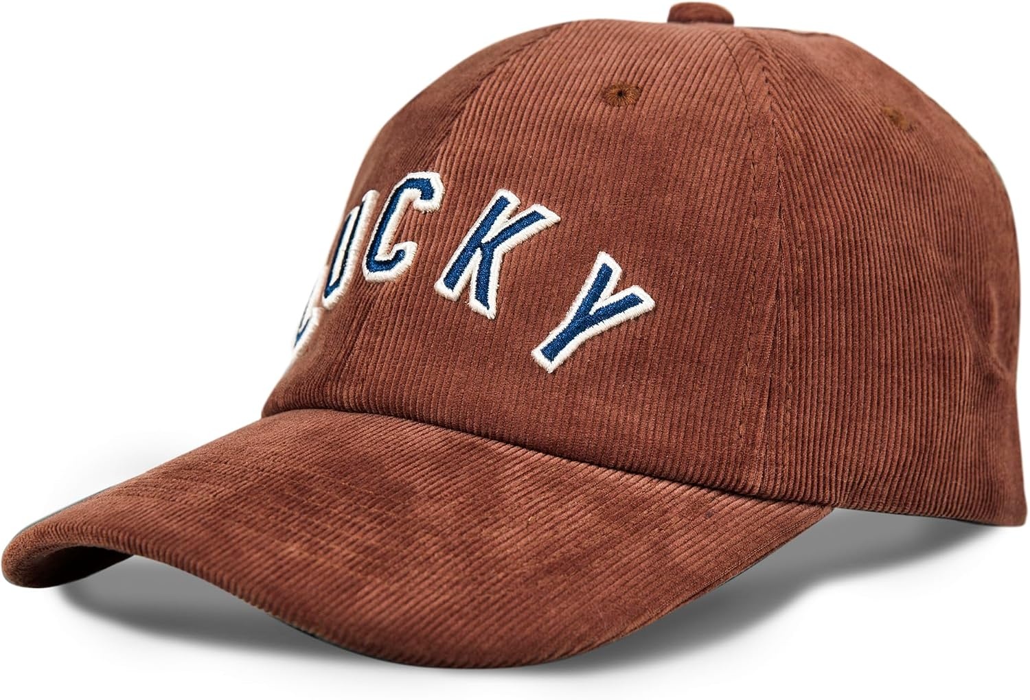 image:imageLucky Brand Classic Cotton Adjustable Dad Hat Baseball Cap Golf Fishing Low Profile 5 Panel DesignCorduroy Cognac