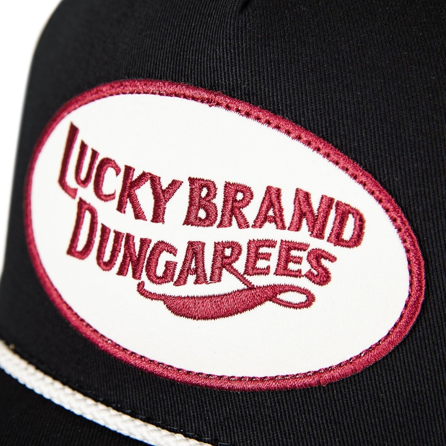 image:imageLucky Brand Classic Cotton Adjustable Dad Hat Baseball Cap Golf Fishing Low Profile 5 Panel DesignDungarees Black