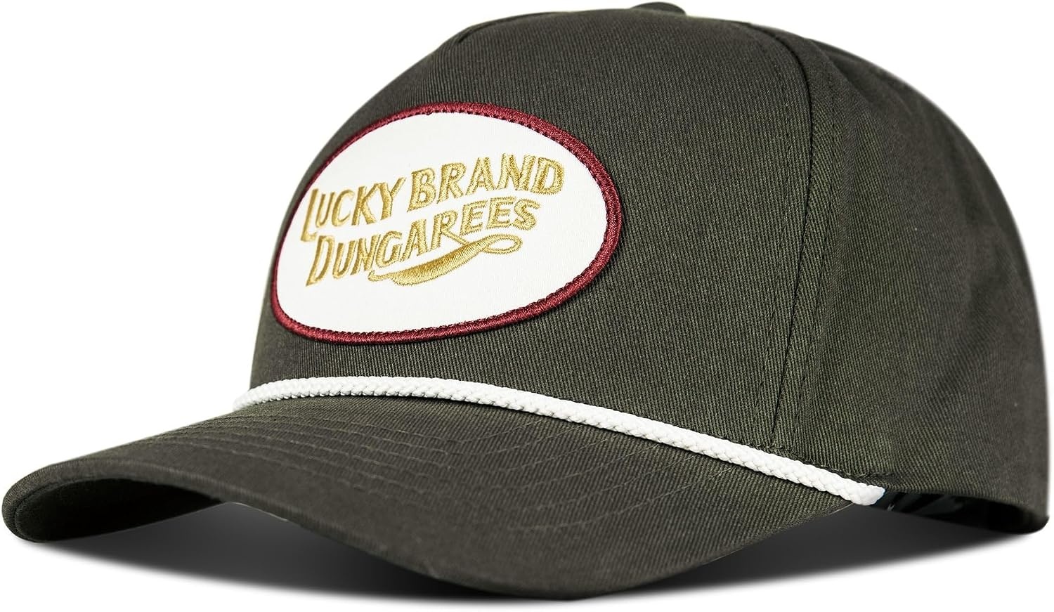 image:imageLucky Brand Classic Cotton Adjustable Dad Hat Baseball Cap Golf Fishing Low Profile 5 Panel DesignDungarees Olive