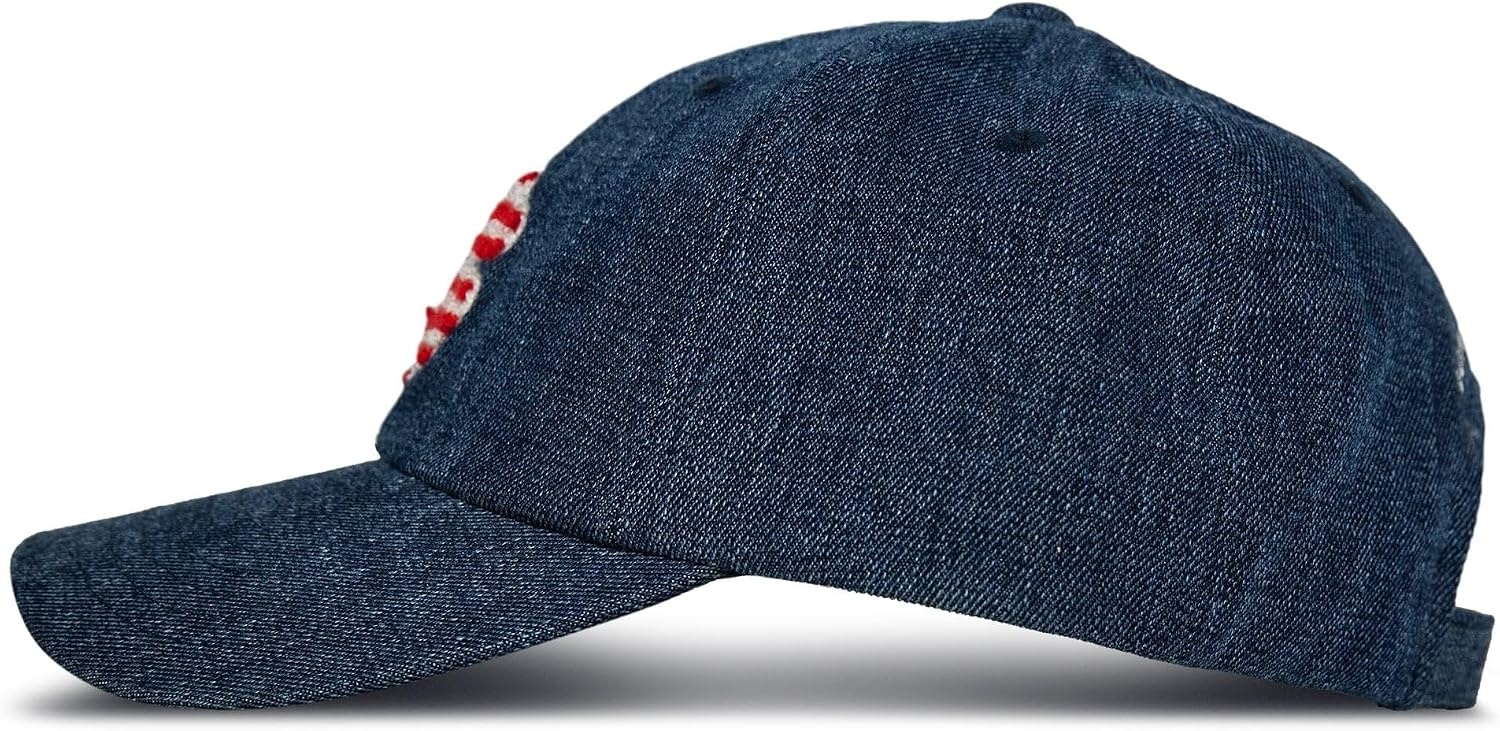 image:imageLucky Brand Classic Cotton Adjustable Dad Hat Baseball Cap Golf Fishing Low Profile 5 Panel DesignFlag Clover Denim