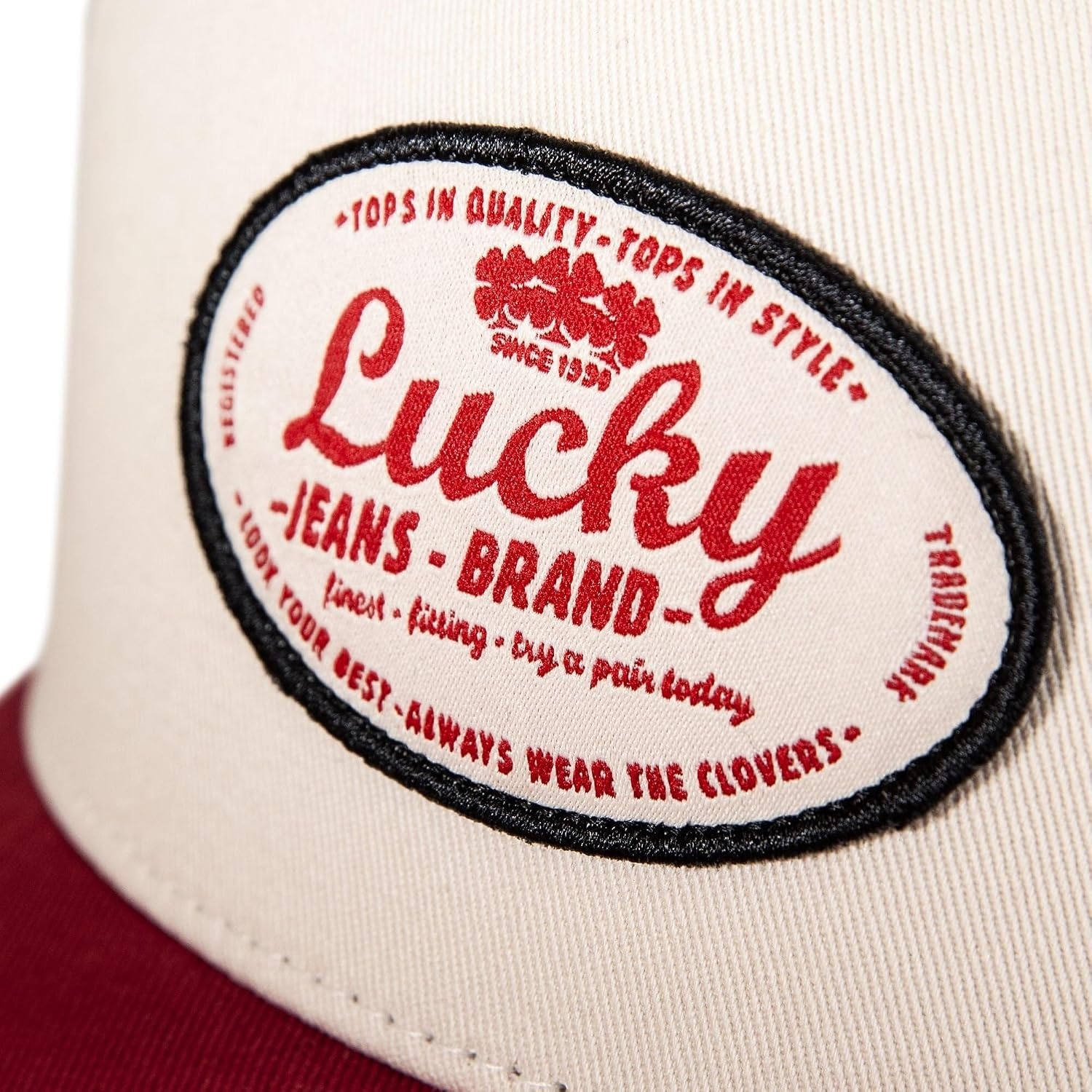 image:imageLucky Brand Classic Cotton Adjustable Dad Hat Baseball Cap Golf Fishing Low Profile 5 Panel DesignJeans Patch Natural