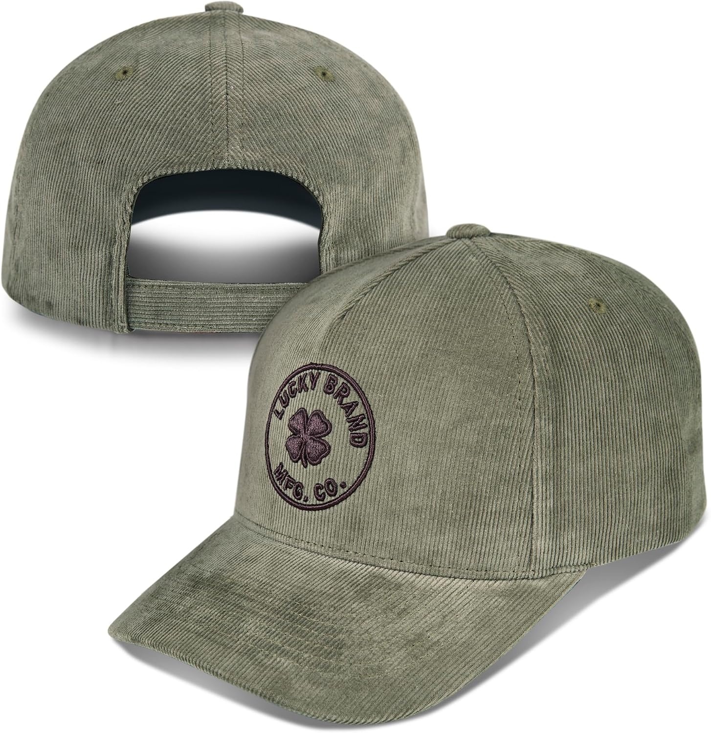 image:imageLucky Brand Classic Cotton Adjustable Dad Hat Baseball Cap Golf Fishing Low Profile 5 Panel DesignMfg Co Embroidered Moss