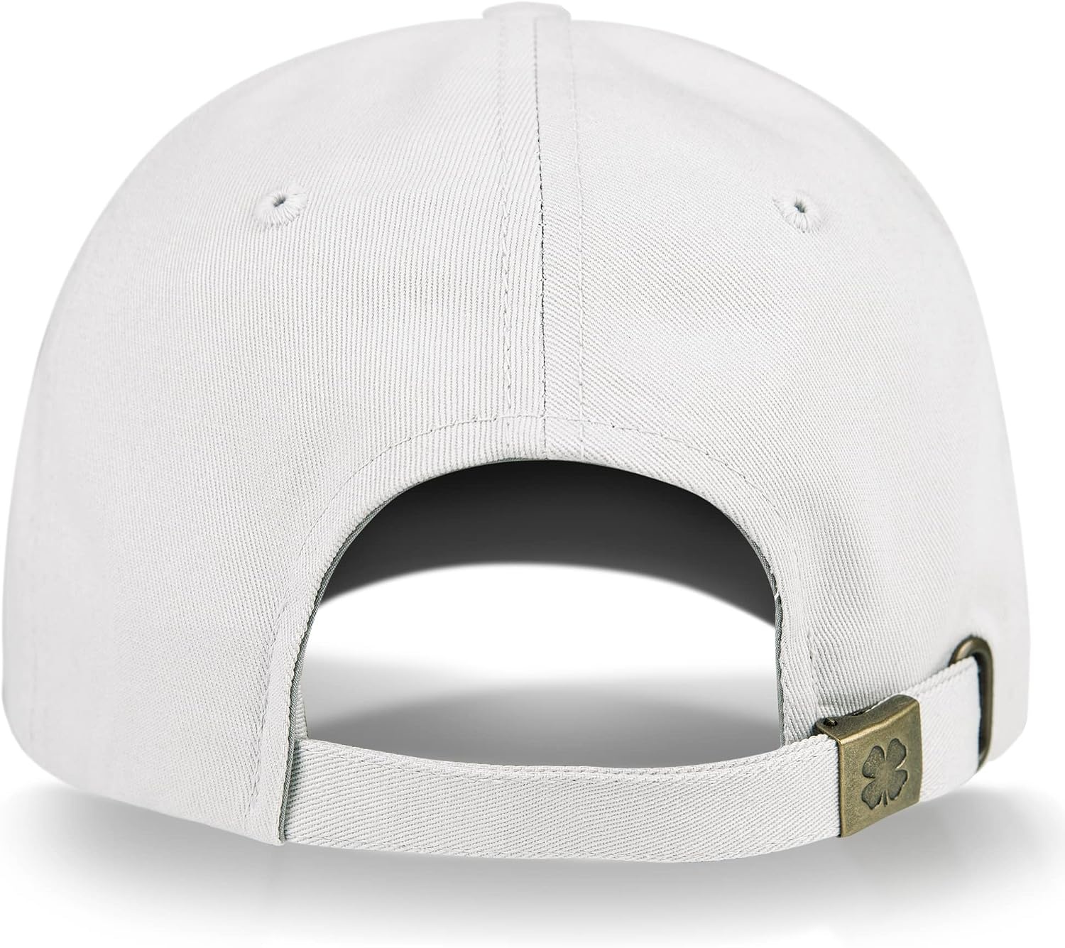 image:imageLucky Brand Classic Cotton Adjustable Dad Hat Baseball Cap Golf Fishing Low Profile 5 Panel DesignOval Clover Patch Light Grey