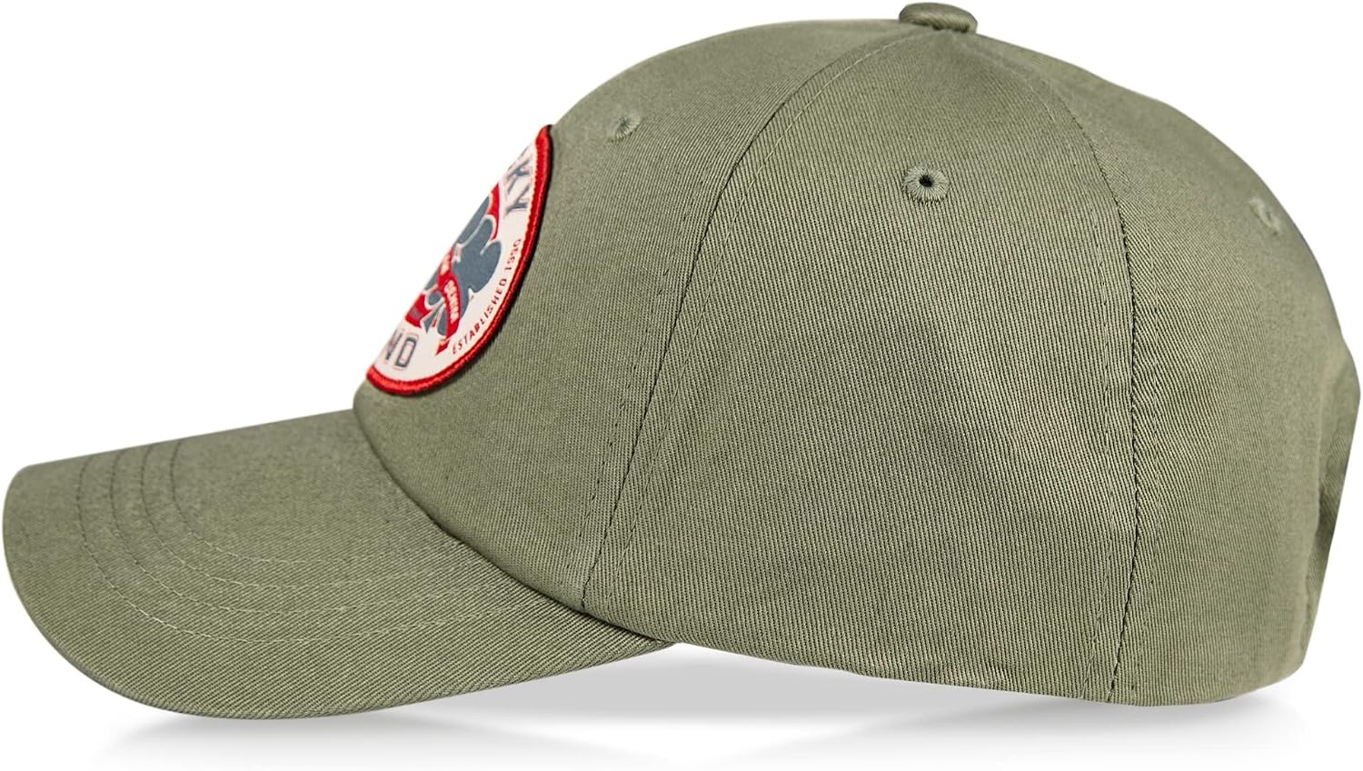image:imageLucky Brand Classic Cotton Adjustable Dad Hat Baseball Cap Golf Fishing Low Profile 5 Panel DesignOval Clover Patch Moss