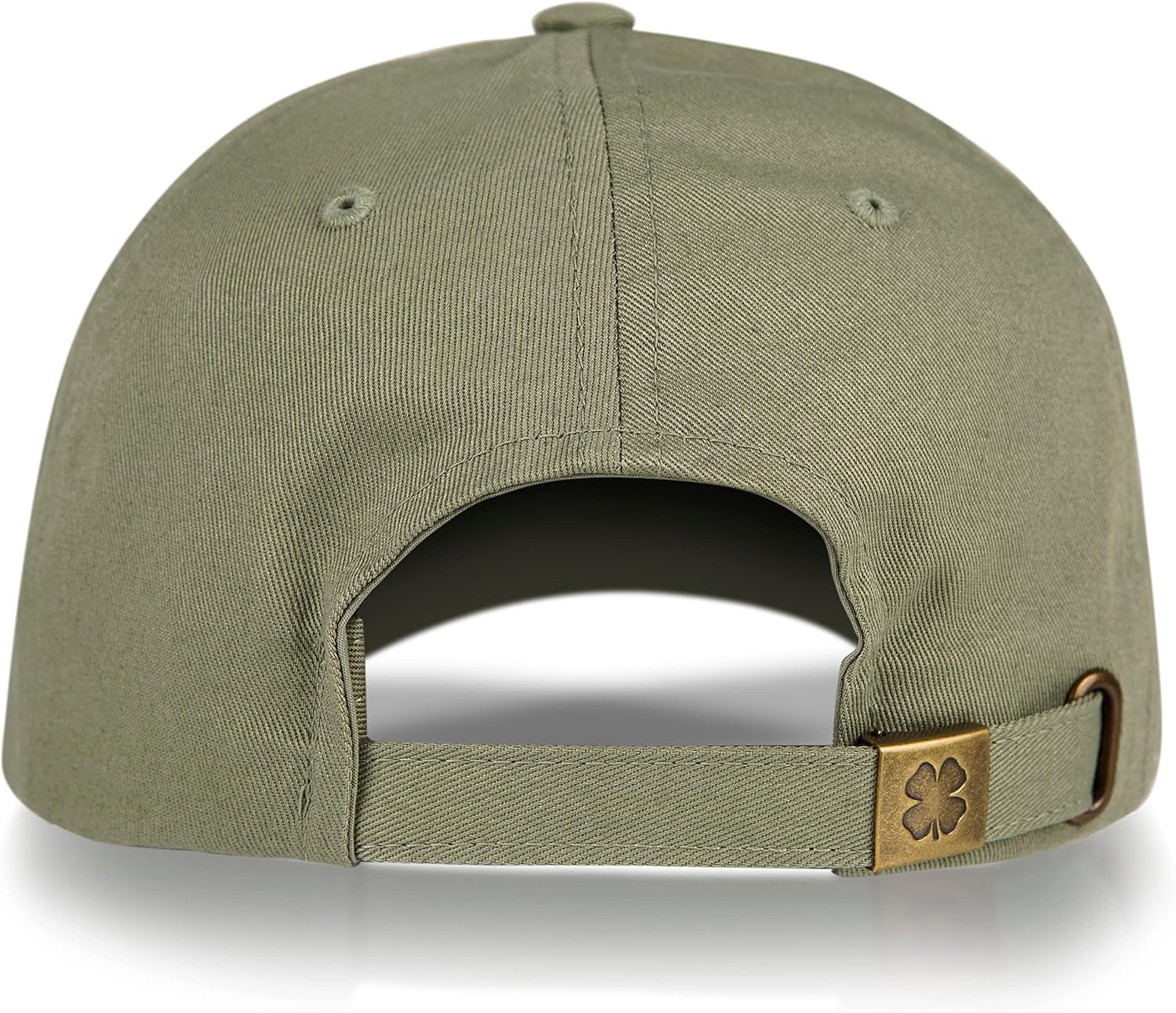 image:imageLucky Brand Classic Cotton Adjustable Dad Hat Baseball Cap Golf Fishing Low Profile 5 Panel DesignOval Clover Patch Moss