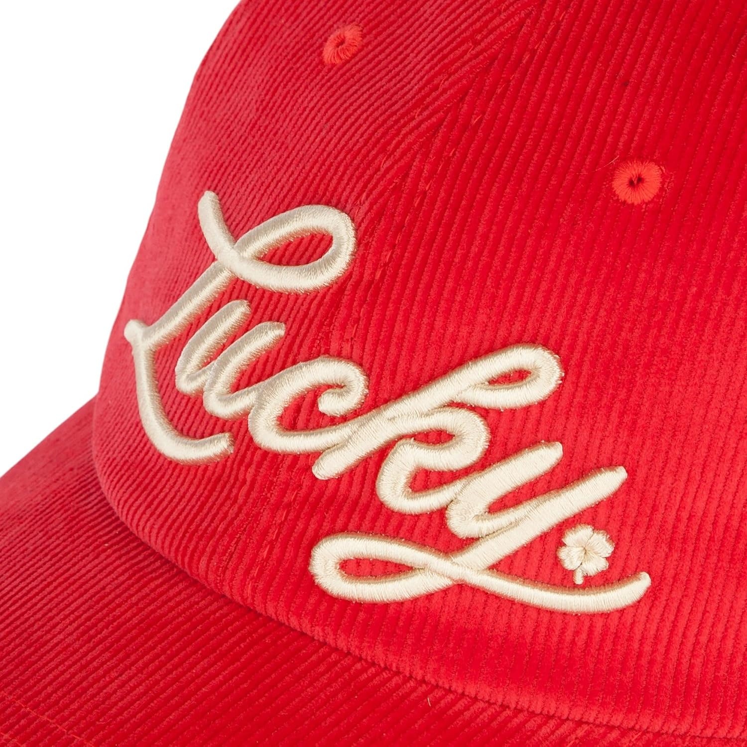 image:imageLucky Brand Classic Cotton Adjustable Dad Hat Baseball Cap Golf Fishing Low Profile 5 Panel DesignScript Corduroy Red