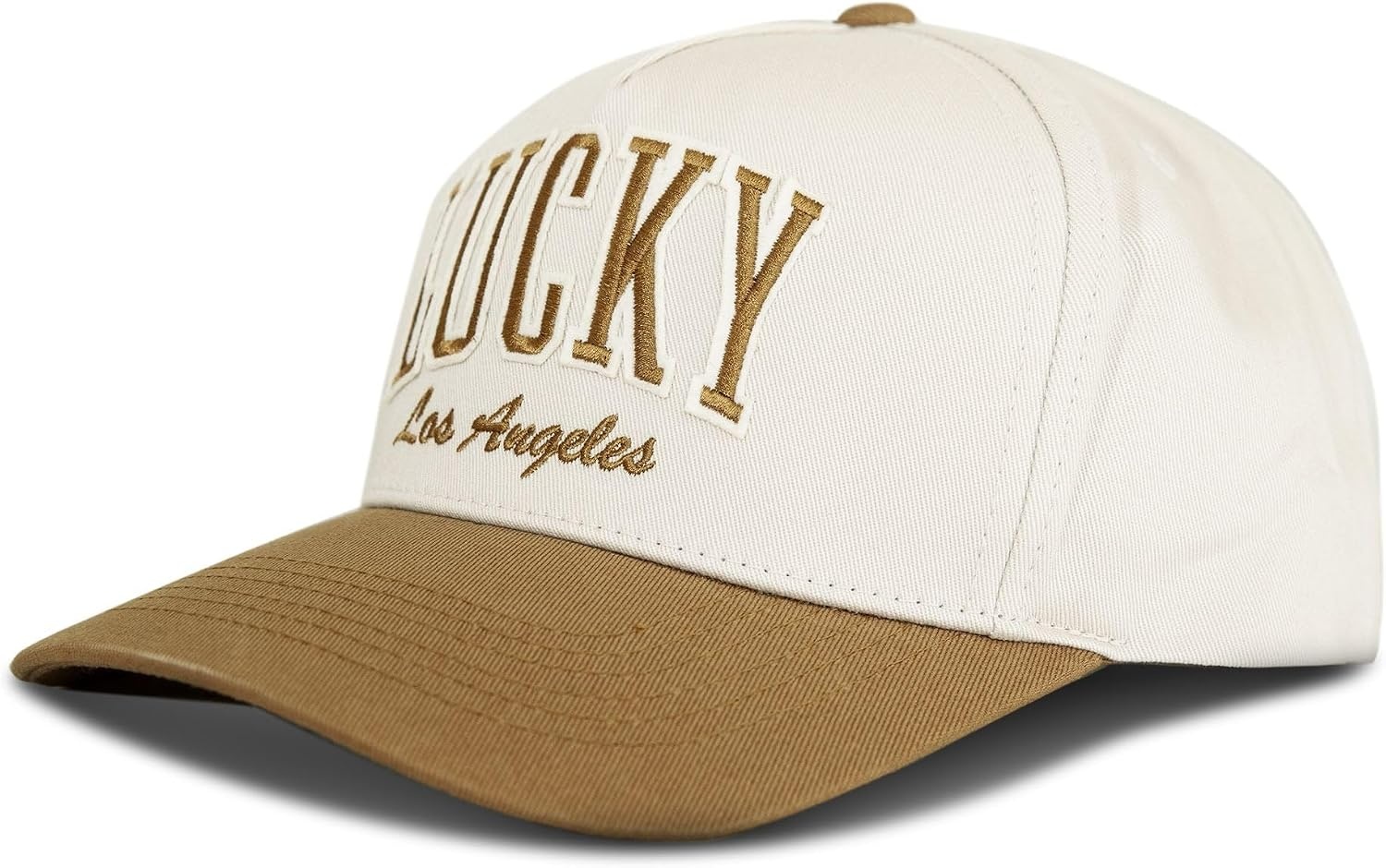 image:imageLucky Brand Classic Cotton Adjustable Dad Hat Baseball Cap Golf Fishing Low Profile 5 Panel DesignVarsity Tan