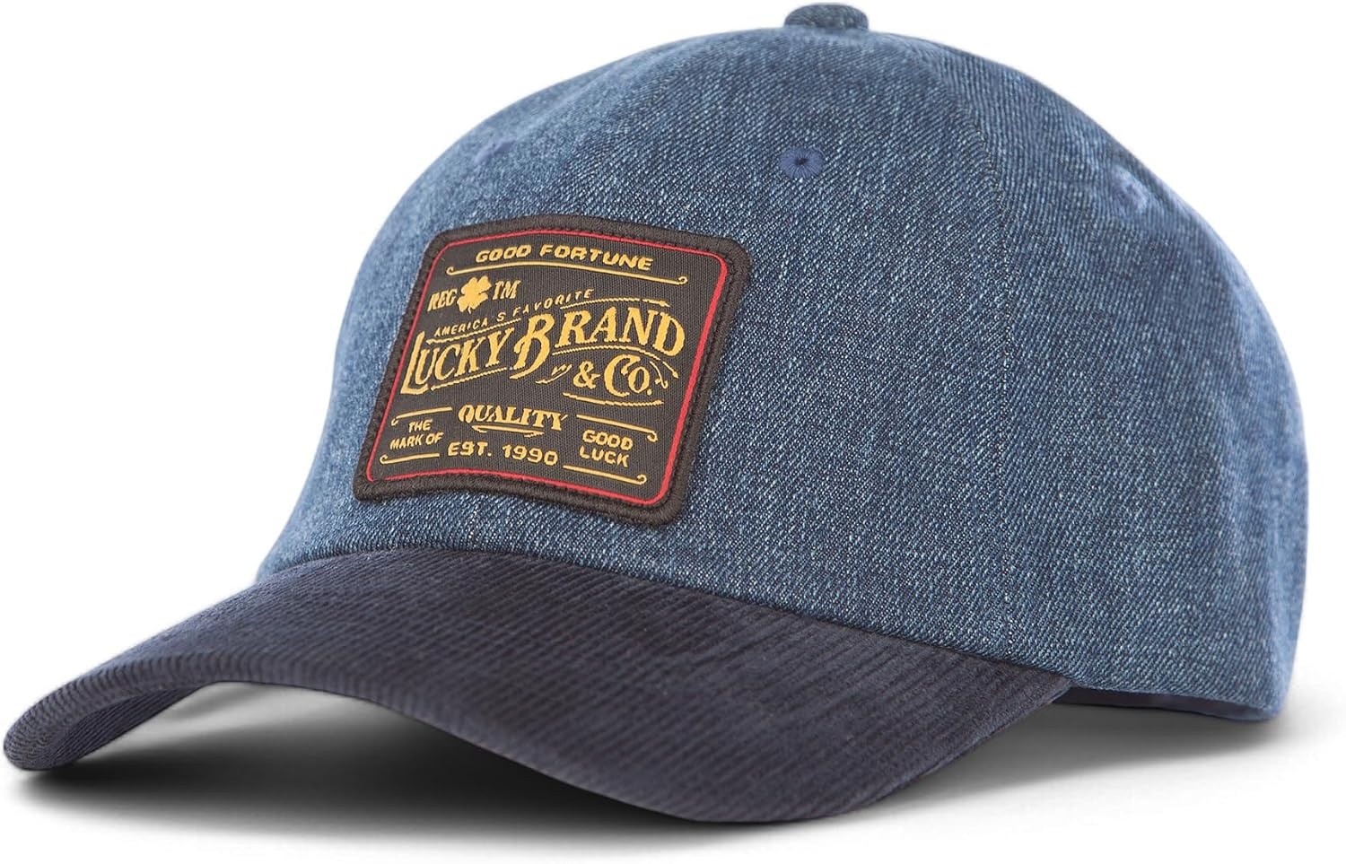 image:imageLucky Brand Classic Cotton Adjustable Dad Hat Baseball Cap Golf Fishing Low Profile 5 Panel DesignVintage Denim Navy