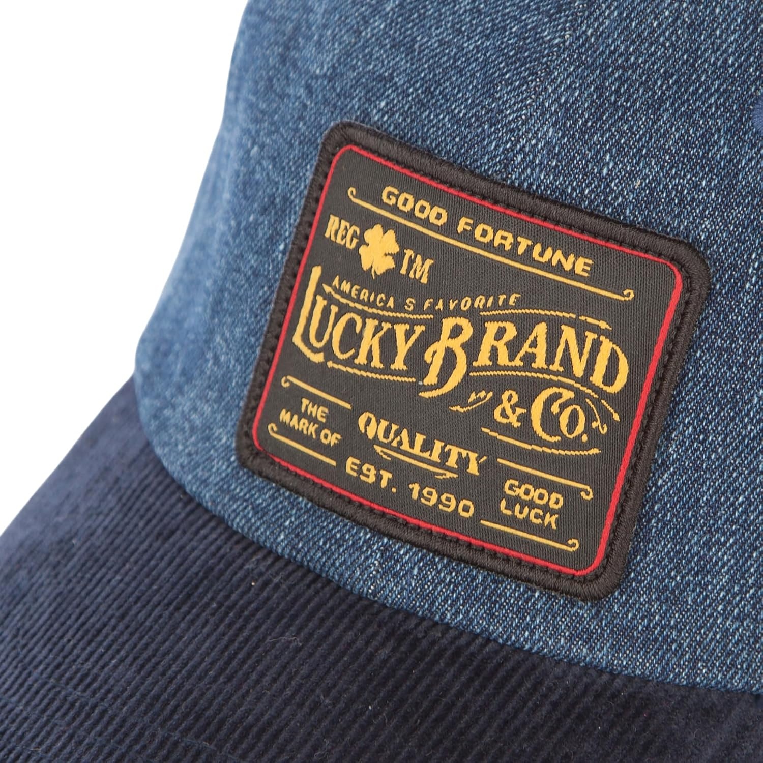 image:imageLucky Brand Classic Cotton Adjustable Dad Hat Baseball Cap Golf Fishing Low Profile 5 Panel DesignVintage Denim Navy