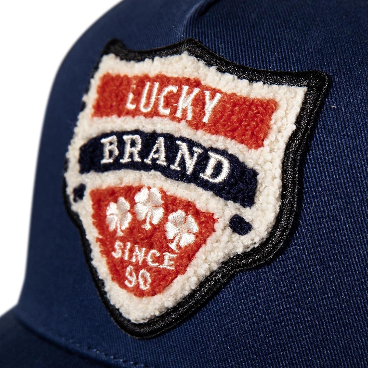 image:imageLucky Brand Trucker Hat Snapback Adjustable Mesh Back Retro Baseball Cap Golf Fishing American HeritageVintage Patch Navy