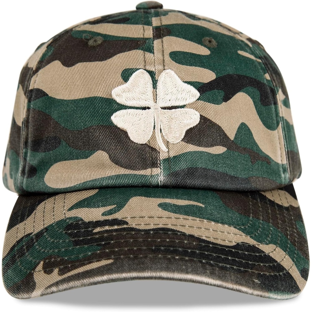 image:imageLucky Brand Classic Cotton Adjustable Dad Hat Baseball Cap Golf Fishing Low Profile 5 Panel DesignClover Camo