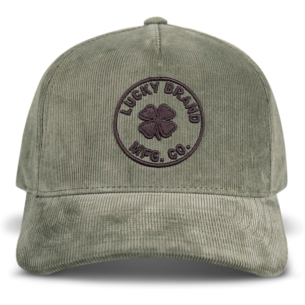 image:imageLucky Brand Classic Cotton Adjustable Dad Hat Baseball Cap Golf Fishing Low Profile 5 Panel DesignMfg Co Embroidered Moss