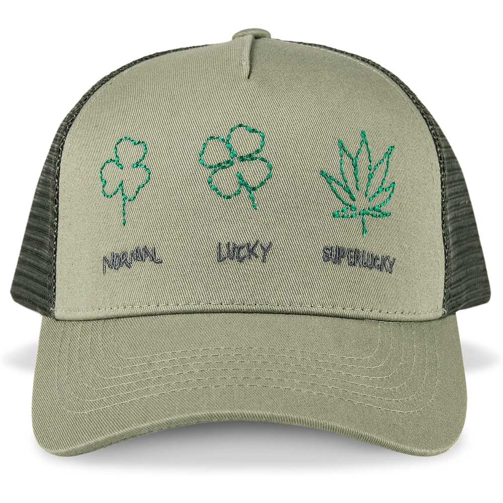 image:imageLucky Brand Trucker Hat Snapback Adjustable Mesh Back Retro Baseball Cap Golf Fishing American HeritageSuper Lucky Trucker Moss