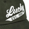 Lucky Brand Classic Cotton Adjustable | Dad Hat | Baseball Cap | Golf | Fishing | Low Profile | 5 Panel Design(1990 Embroidered – Olive)
