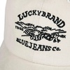 Lucky Brand Classic Cotton Adjustable | Dad Hat | Baseball Cap | Golf | Fishing | Low Profile | 5 Panel Design(Blue Jeans Co – Cream)