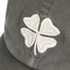 Lucky Brand Classic Cotton Adjustable | Dad Hat | Baseball Cap | Golf | Fishing | Low Profile | 5 Panel Design(Clover – Charcoal Grey)