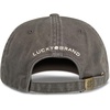 Lucky Brand Classic Cotton Adjustable | Dad Hat | Baseball Cap | Golf | Fishing | Low Profile | 5 Panel Design(Clover – Charcoal Grey)