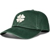 Lucky Brand Classic Cotton Adjustable | Dad Hat | Baseball Cap | Golf | Fishing | Low Profile | 5 Panel Design(Clover – Pine)