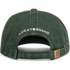 Lucky Brand Classic Cotton Adjustable | Dad Hat | Baseball Cap | Golf | Fishing | Low Profile | 5 Panel Design(Clover – Pine)
