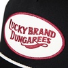 Lucky Brand Classic Cotton Adjustable | Dad Hat | Baseball Cap | Golf | Fishing | Low Profile | 5 Panel Design(Dungarees – Black)