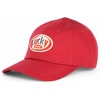 Lucky Brand Classic Cotton Adjustable | Dad Hat | Baseball Cap | Golf | Fishing | Low Profile | 5 Panel Design(Embroidered Patch – Red)