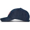 Lucky Brand Classic Cotton Adjustable | Dad Hat | Baseball Cap | Golf | Fishing | Low Profile | 5 Panel Design(Flag Clover – Denim)