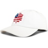 Lucky Brand Classic Cotton Adjustable | Dad Hat | Baseball Cap | Golf | Fishing | Low Profile | 5 Panel Design(Flag Clover – White)