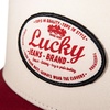 Lucky Brand Classic Cotton Adjustable | Dad Hat | Baseball Cap | Golf | Fishing | Low Profile | 5 Panel Design(Jeans Patch – Natural)