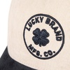 Lucky Brand Classic Cotton Adjustable | Dad Hat | Baseball Cap | Golf | Fishing | Low Profile | 5 Panel Design(Mfg Co Embroidered – Cream)