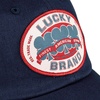 Lucky Brand Classic Cotton Adjustable | Dad Hat | Baseball Cap | Golf | Fishing | Low Profile | 5 Panel Design(Oval Clover Patch – Dark Navy)