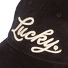Lucky Brand Classic Cotton Adjustable | Dad Hat | Baseball Cap | Golf | Fishing | Low Profile | 5 Panel Design(Script Corduroy – Black)