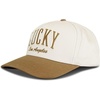 Lucky Brand Classic Cotton Adjustable | Dad Hat | Baseball Cap | Golf | Fishing | Low Profile | 5 Panel Design(Varsity – Tan)