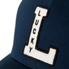 Lucky Brand Classic Cotton Adjustable | Dad Hat | Baseball Cap | Golf | Fishing | Low Profile | 5 Panel Design(Vintage Embroidered – Navy)