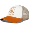 Lucky Brand Trucker Hat | Snapback | Adjustable | Mesh Back | Retro | Baseball Cap | Golf | Fishing | American Heritage(Burger Joint – Terracotta)