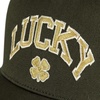 Lucky Brand Trucker Hat | Snapback | Adjustable | Mesh Back | Retro | Baseball Cap | Golf | Fishing | American Heritage(Clover – Olive)