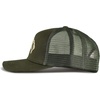 Lucky Brand Trucker Hat | Snapback | Adjustable | Mesh Back | Retro | Baseball Cap | Golf | Fishing | American Heritage(Clover – Olive)