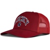 Lucky Brand Trucker Hat | Snapback | Adjustable | Mesh Back | Retro | Baseball Cap | Golf | Fishing | American Heritage(Clover – Red)