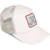 Lucky Brand Trucker Hat | Snapback | Adjustable | Mesh Back | Retro | Baseball Cap | Golf | Fishing | American Heritage(Clover Patch – Light Grey)