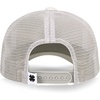 Lucky Brand Trucker Hat | Snapback | Adjustable | Mesh Back | Retro | Baseball Cap | Golf | Fishing | American Heritage(Clover Patch – Light Grey)