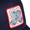 Lucky Brand Trucker Hat | Snapback | Adjustable | Mesh Back | Retro | Baseball Cap | Golf | Fishing | American Heritage(Clover Patch – Navy)