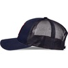 Lucky Brand Trucker Hat | Snapback | Adjustable | Mesh Back | Retro | Baseball Cap | Golf | Fishing | American Heritage(Clover Patch – Navy)