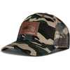 Lucky Brand Trucker Hat | Snapback | Adjustable | Mesh Back | Retro | Baseball Cap | Golf | Fishing | American Heritage(Mesh Leather Patch – Camo)