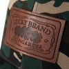 Lucky Brand Trucker Hat | Snapback | Adjustable | Mesh Back | Retro | Baseball Cap | Golf | Fishing | American Heritage(Mesh Leather Patch – Camo)