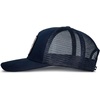 Lucky Brand Trucker Hat | Snapback | Adjustable | Mesh Back | Retro | Baseball Cap | Golf | Fishing | American Heritage(Rabbit Foot – Navy)