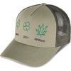 Lucky Brand Trucker Hat | Snapback | Adjustable | Mesh Back | Retro | Baseball Cap | Golf | Fishing | American Heritage(Super Lucky Trucker – Moss)