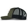 Lucky Brand Trucker Hat | Snapback | Adjustable | Mesh Back | Retro | Baseball Cap | Golf | Fishing | American Heritage(Vintage Patch – Olive)