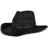 Lucky Brand Women’s Straw Cowboy Hat | Rope Design | Western | Style | Fashion | Sun Protection | Breathable(Metallic Straw – Black)