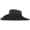 Lucky Brand Women’s Straw Cowboy Hat | Rope Design | Western | Style | Fashion | Sun Protection | Breathable(Woven Straw – Black)