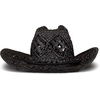 Lucky Brand Women’s Straw Cowboy Hat | Rope Design | Western | Style | Fashion | Sun Protection | Breathable(Woven Straw – Black)